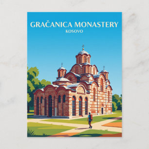 Postal Monasterio de Gračanica Kosovo