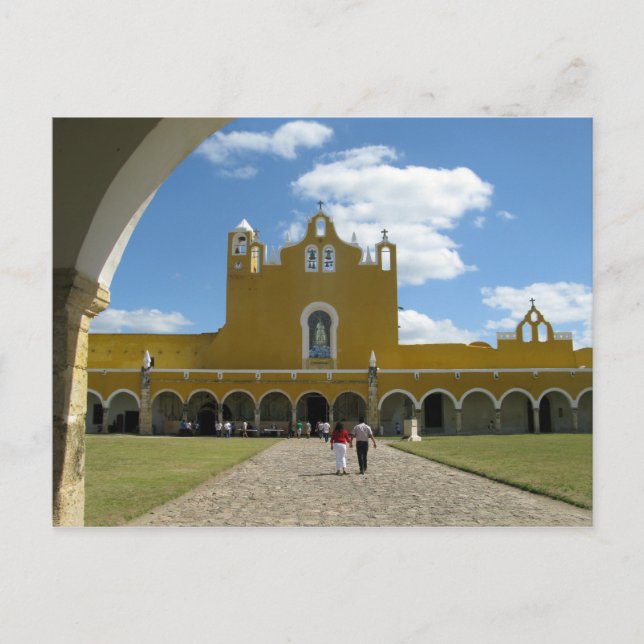 Postal Monasterio de Izamal, México (Anverso)