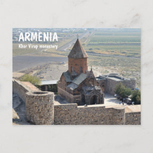 Postal Monasterio de Khor Virap en Armenia