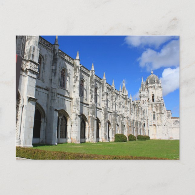 Postal Monasterio de los Jerónimos de Belem, Lisboa, Port (Anverso)