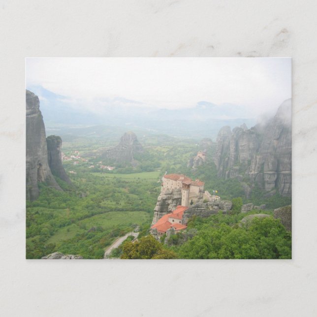 Postal Monasterio de Meteora, Grecia (Anverso)