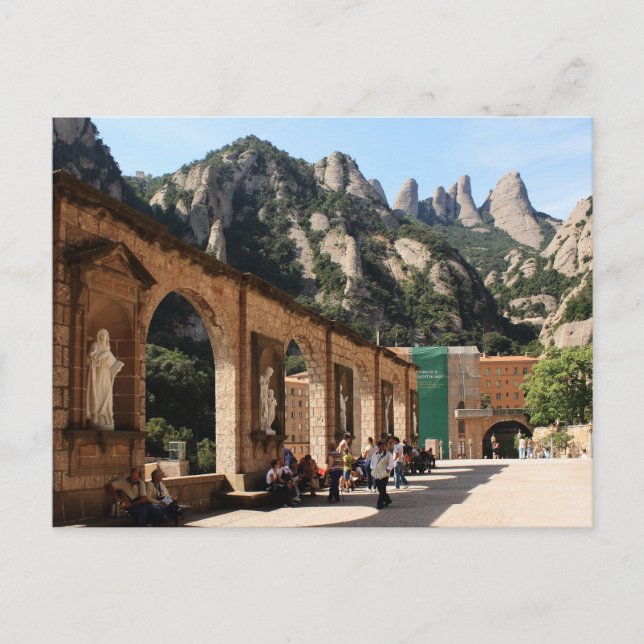 Postal Monasterio de Montserrat (Anverso)
