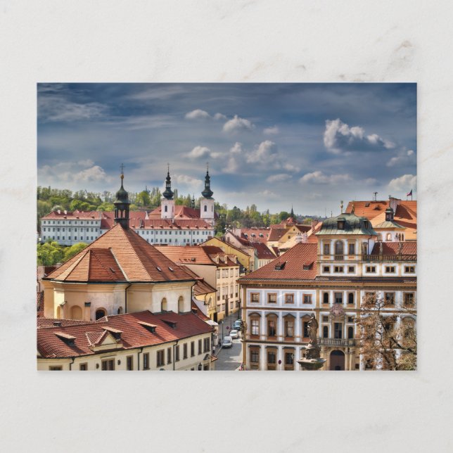 Postal Monasterio de Praga Strahov (Anverso)
