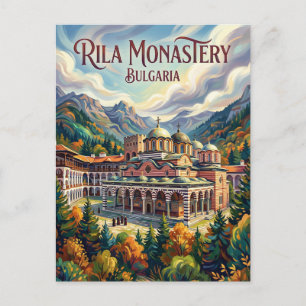 Postal Monasterio de Rila Bulgaria