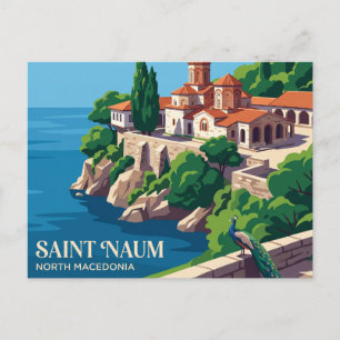 Postal Monasterio de San Naum Macedonia del Norte
