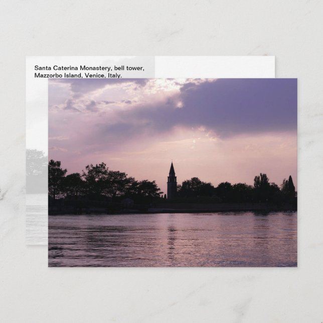 Postal Monasterio de Santa Caterina Torre Bell, Isla Mazz (Anverso / Reverso)