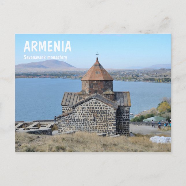 Postal Monasterio de Sevanavank en Armenia (Anverso)