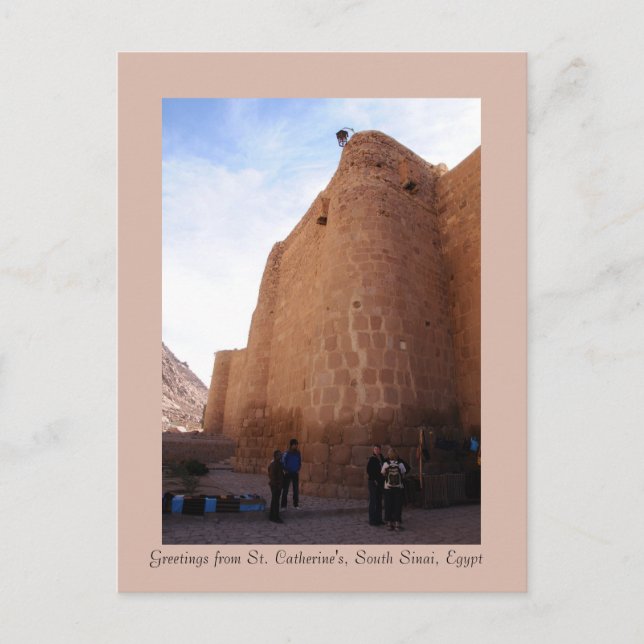 Postal Monasterio de St. Catherine, Sinaí del Sur, Egipto (Anverso)