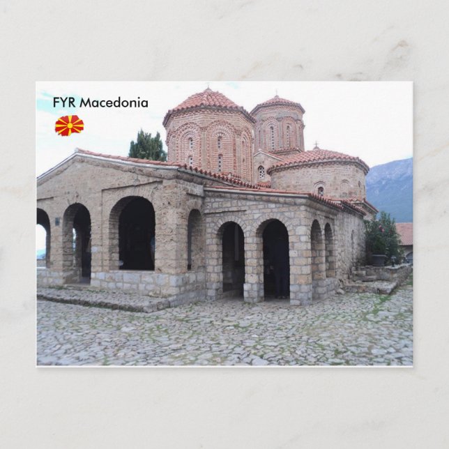 Postal Monasterio de St. Naum, FYR Macedonia. (Anverso)