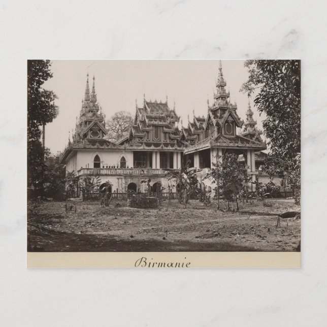 Postal Monasterio de Teik Kyaung, isla de Ka Toe (Anverso)
