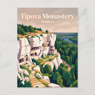 Postal Monasterio de Tipova Moldavia