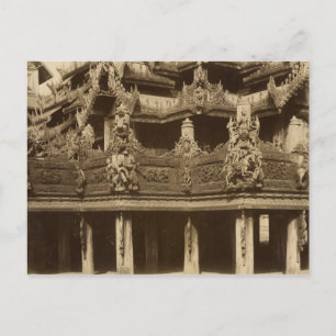 Postal Monasterio o Pagoda, detalle, probablemente Mandal