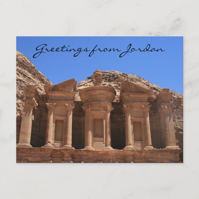 Postal monasterio top petra greetings (Anverso)