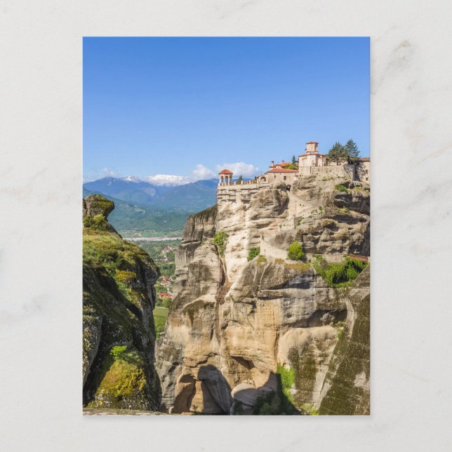 Postal Monasterios de Meteora, Grecia (Anverso)
