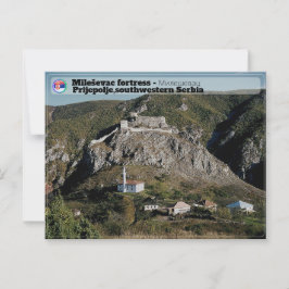 Postal MONASTERIOS SERBIOS - Fortaleza de Mileševac