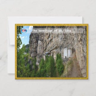 Postal MONASTERIOS SERBIOS - La ermita de St. Sava