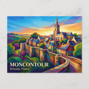 Postal Moncontour Francia