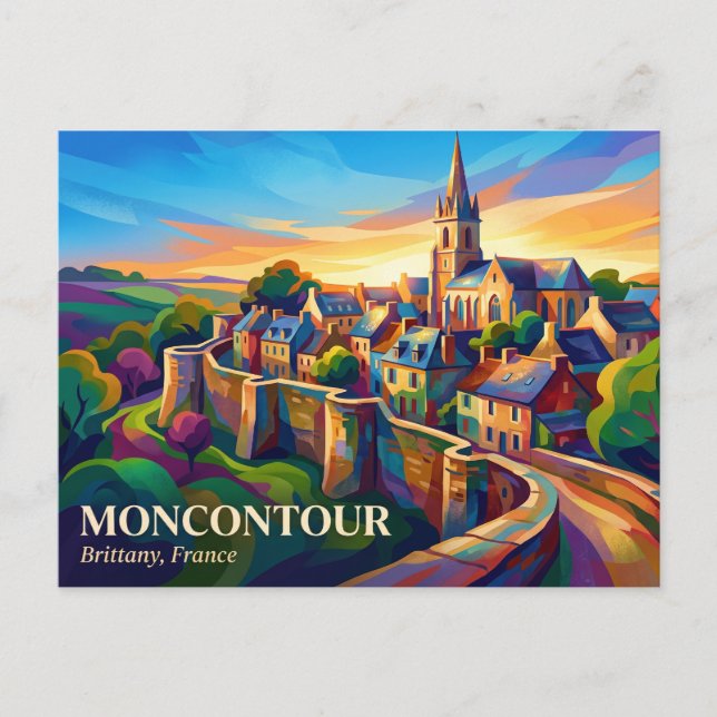 Postal Moncontour Francia (Anverso)