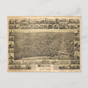 Postal Moncton New Brunswick Canadá (1888)