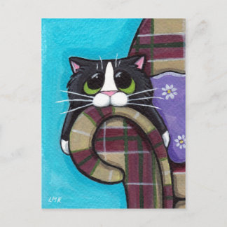 Postal Monday Morning Blues - Cat Postcard