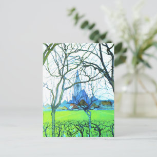 Postal Mondrian - Iglesia de San Jacob por Piet Mondrian