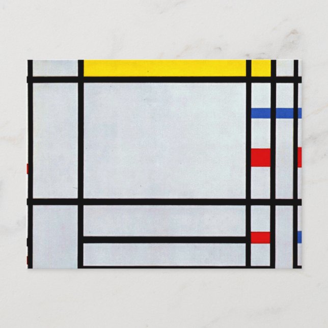 Postal Mondrian - Place de la Concorde (Anverso)