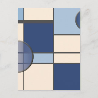 Postal Mondrian y Pastell