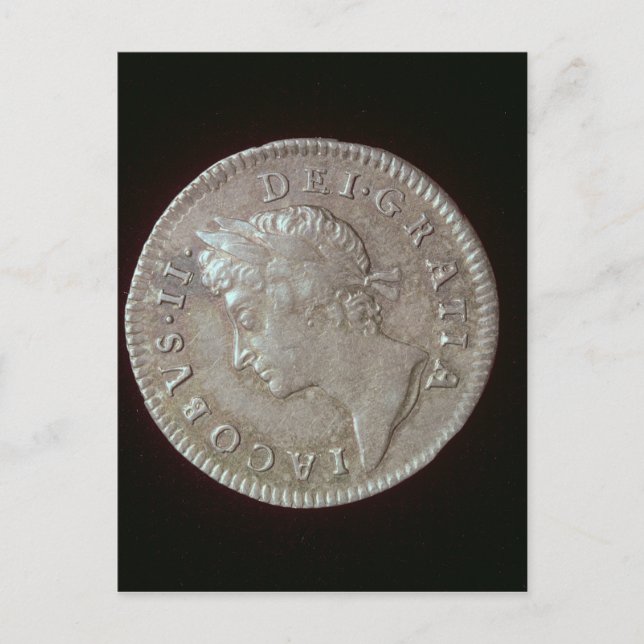 Postal Moneda de James II (Anverso)