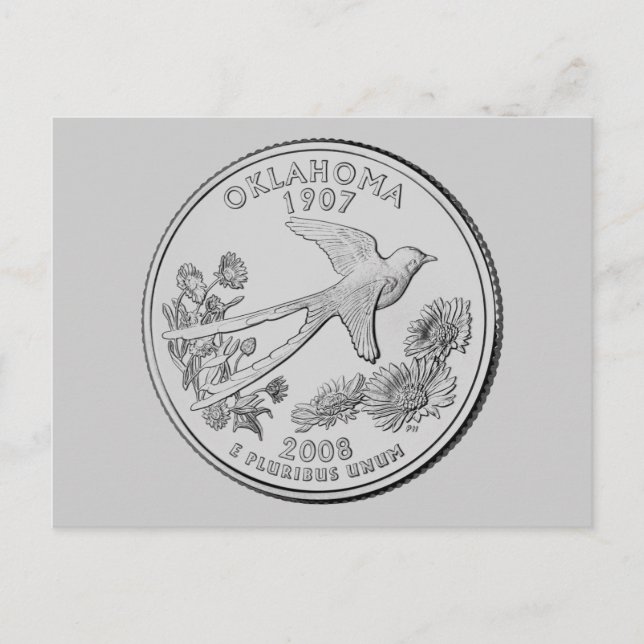 Postal Moneda de Oklahoma (Anverso)