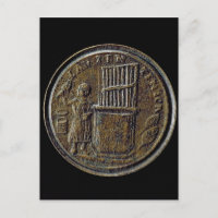 Moneda romana que representa un órgano