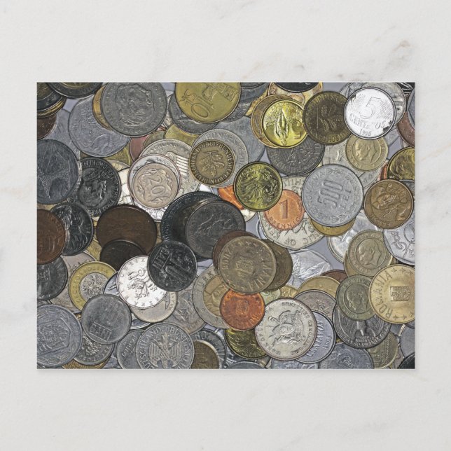 Postal Monedas antiguas e internacionales (Anverso)