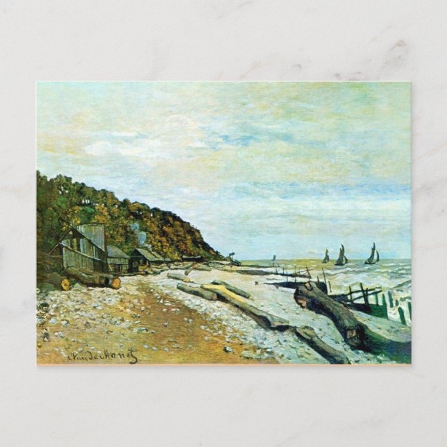 Postal Monet - Boatyard cerca de Honfleur (Anverso)