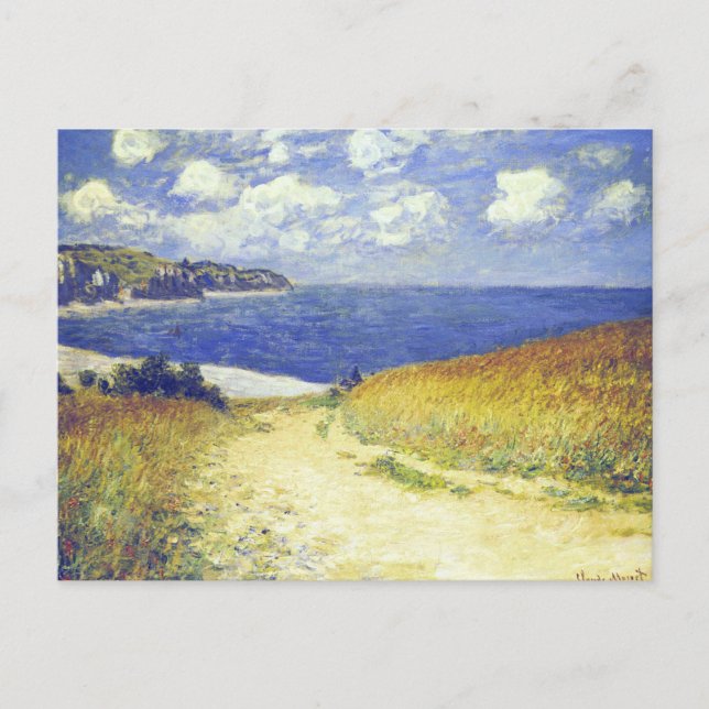 Postal Monet - Calle Cerca De Pourville, (Anverso)