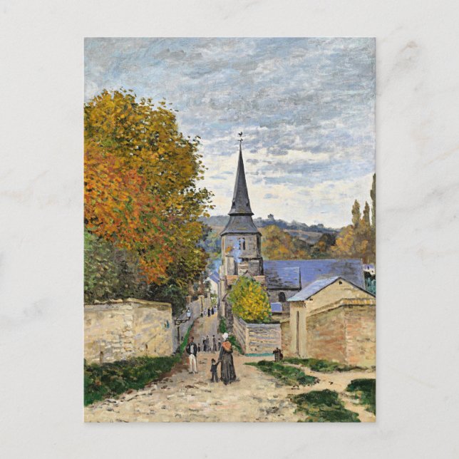 Postal Monet - Calle en Sainte-Adresse, (Anverso)