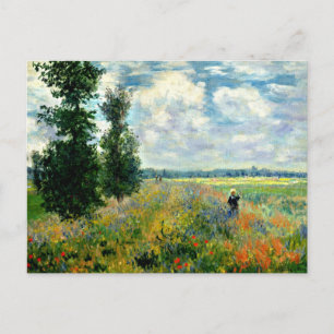 Postal Monet - Campo de amapola, Argenteuil
