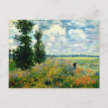 Postal Monet - Campo de amapola, Argenteuil<br><div class="desc">Poppy Field,  Argenteuil - Fina de arte del artista impresionista francés Claude Monet</div>