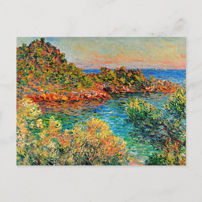 Postal Monet, Cerca De Monte Carlo, (Anverso)