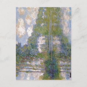 Postal Monet, Claude Álamos en el Epte alrededor de 1900 