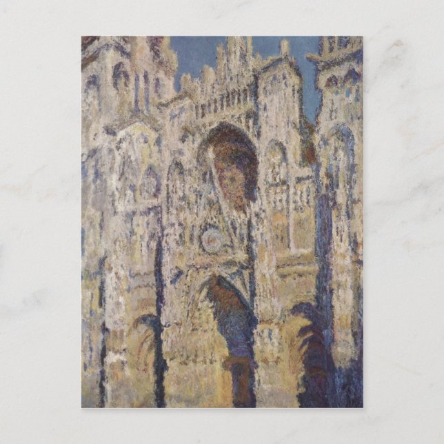 Postal Monet, Claude Kathedrale von Rouen (Das Portal und (Anverso)