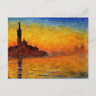 Postal Monet - Crepúsculo Venecia
