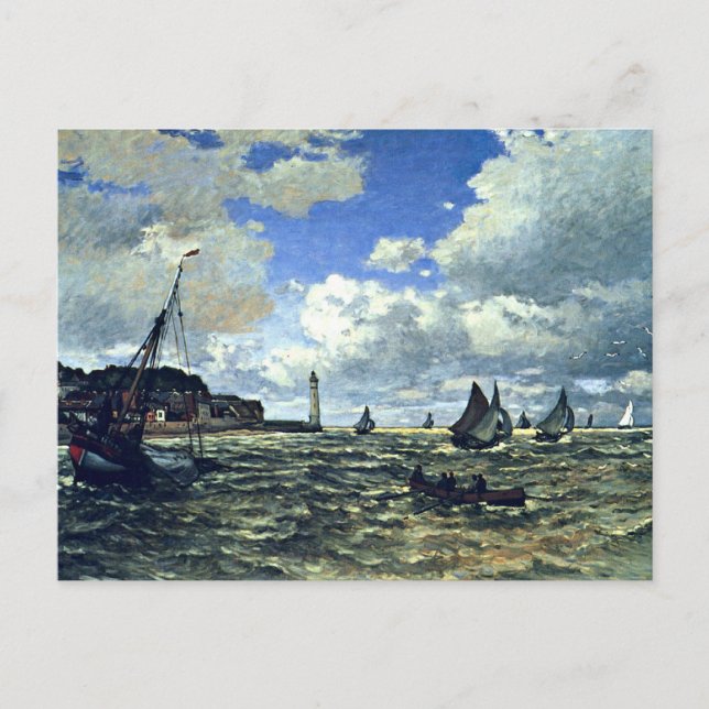 Postal Monet - El estuario del Sena en Honfleur (Anverso)