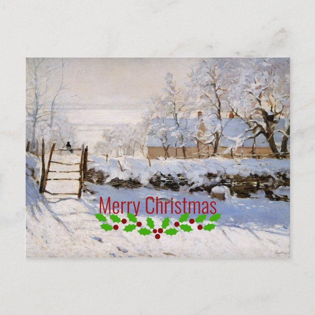 Postal Monet - El pastel - Feliz Navidad (Anverso)