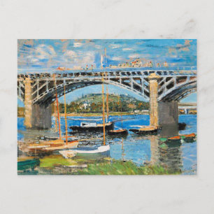 Postal Monet - El puente sobre el Sena,
