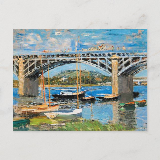 Postal Monet - El puente sobre el Sena, (Anverso)