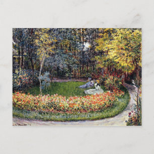 Postal Monet - En el jardín, famoso cuadro