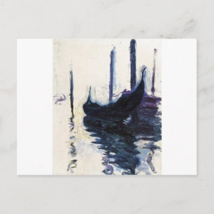 Postal Monet Gondola En Venecia