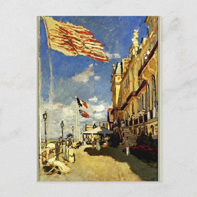 Postal Monet - Hotel des Roches Noires, Trouville (Anverso)