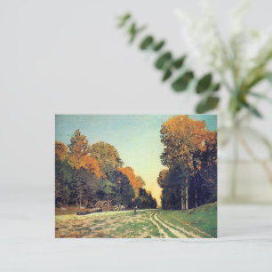 Postal Monet - La carretera de Chailly a Fontainebleau
