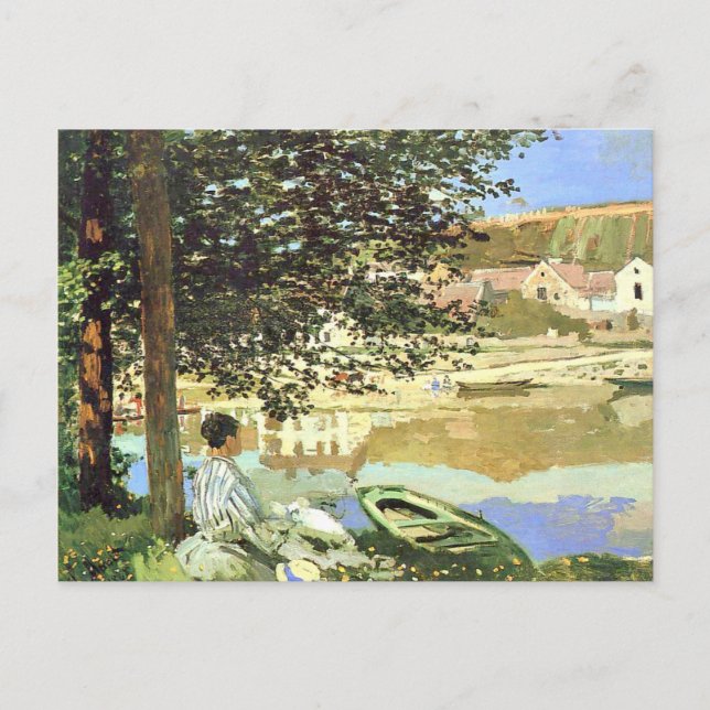 Postal Monet - La escena del río en Bennecourt (Anverso)