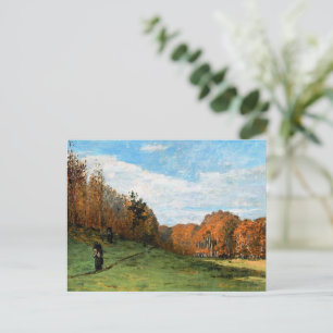Postal Monet, Leñadores en el bosque de Fontainebleau,